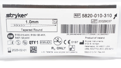 Stryker 5820-010-310 Tapered Round Elite Bur 1.0mm (x)